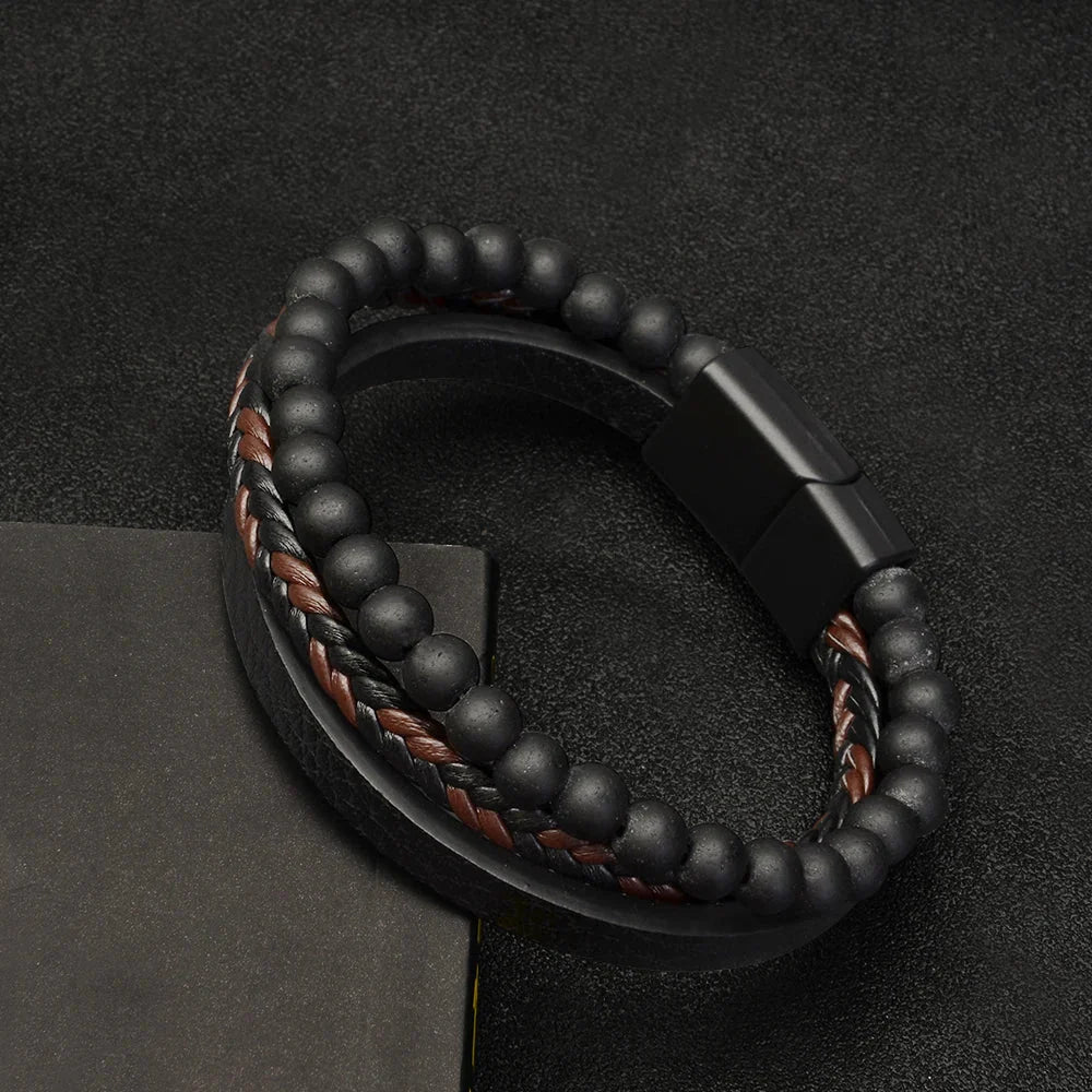 CalmBand: Lugnande Naturligt Sten Ångest Armband