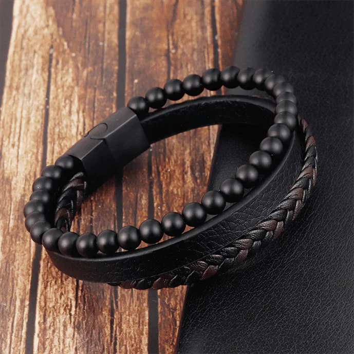 CalmBand: Lugnande Naturligt Sten Ångest Armband