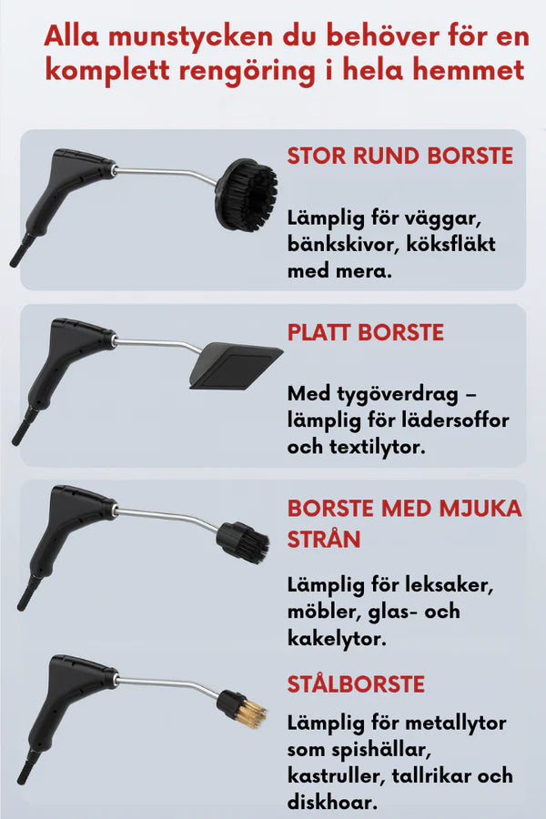 SteamMaster Pro 105°C - Ångrengörare 3 BAR