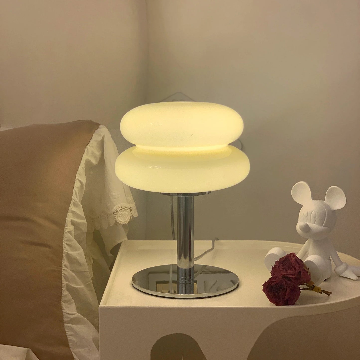 Macaron - Retro bordslampa i glas