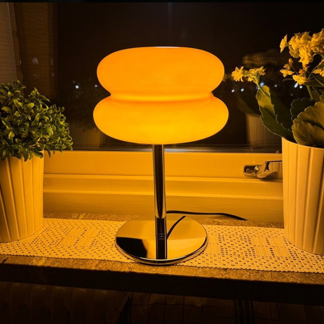 Macaron - Retro bordslampa i glas